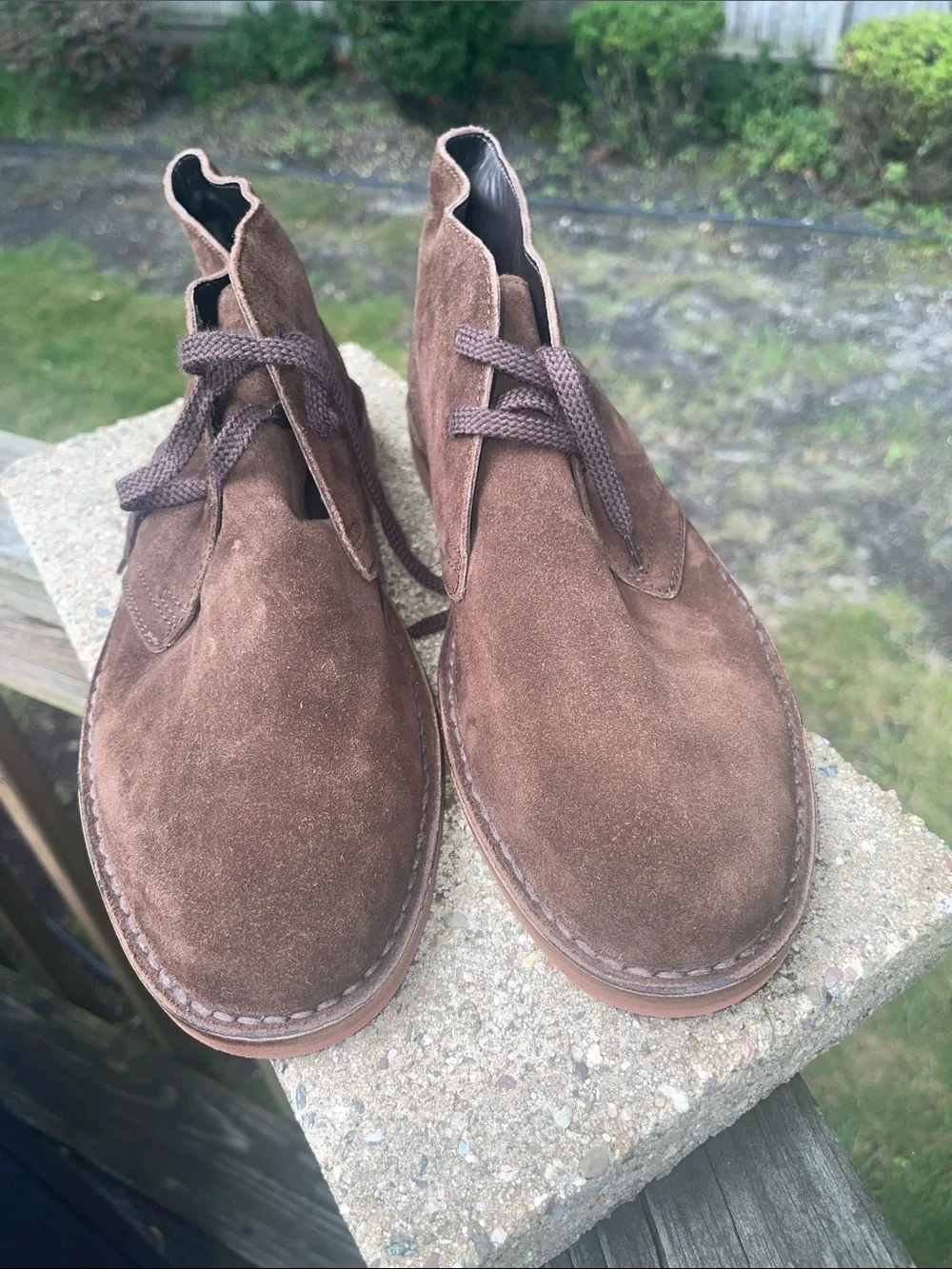 Men's Brown Suede ankle Boots - Sleek Lace-Up